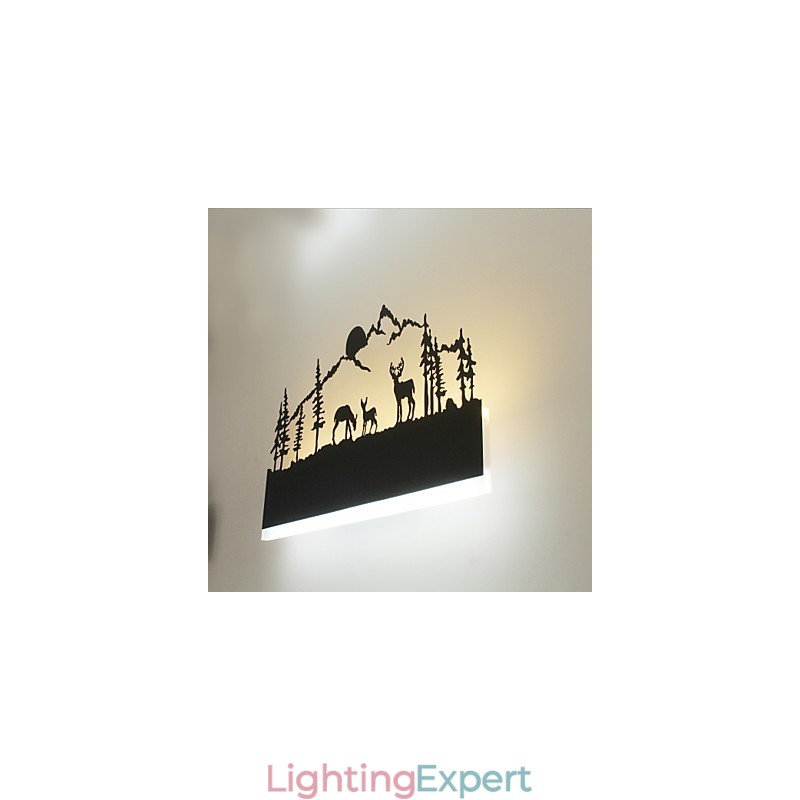 Integrated Feature for Ambient Light Wall Sconces Wall Light
