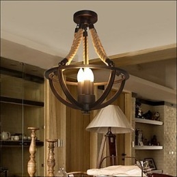 American Ceiling Retro Rope Simple Lamp