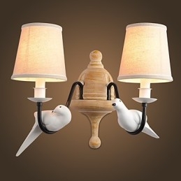Rustic Lodge Simple Vintage Painting Feature Ambient Light Wall Sconces Wall Light