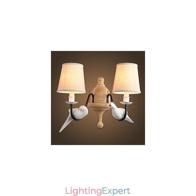 Rustic Lodge Simple Vintage Painting Feature Ambient Light Wall Sconces Wall Light