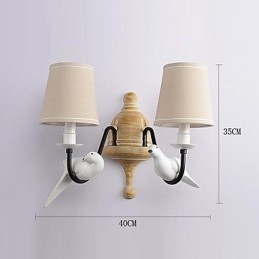 Rustic Lodge Simple Vintage Painting Feature Ambient Light Wall Sconces Wall Light