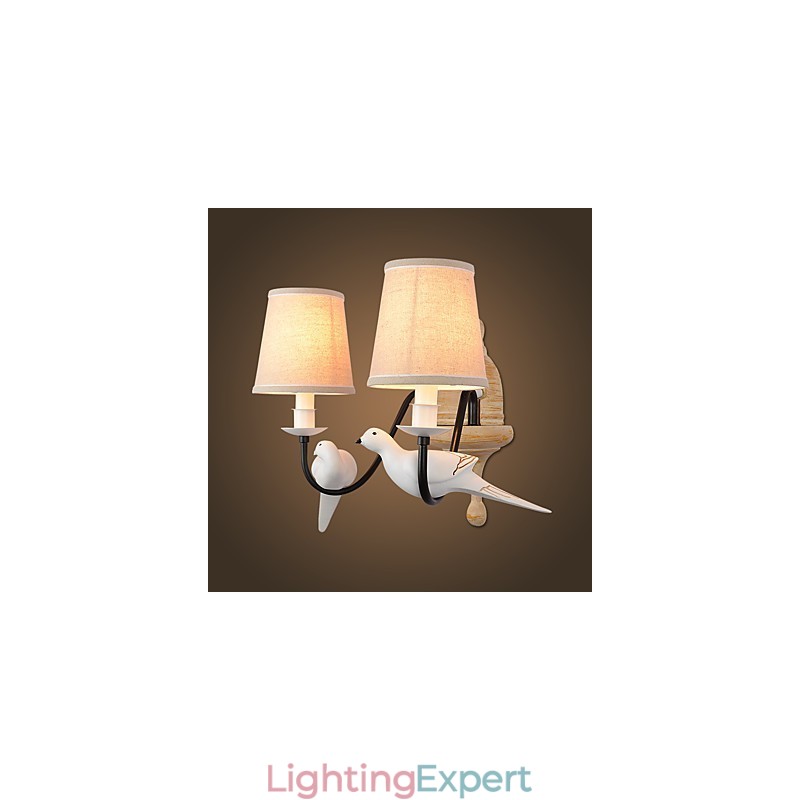 Rustic Lodge Simple Vintage Painting Feature Ambient Light Wall Sconces Wall Light