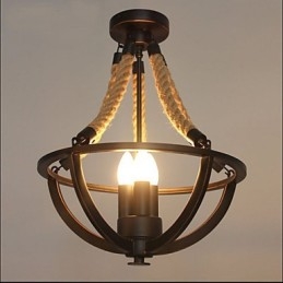 American Ceiling Retro Rope Simple Lamp