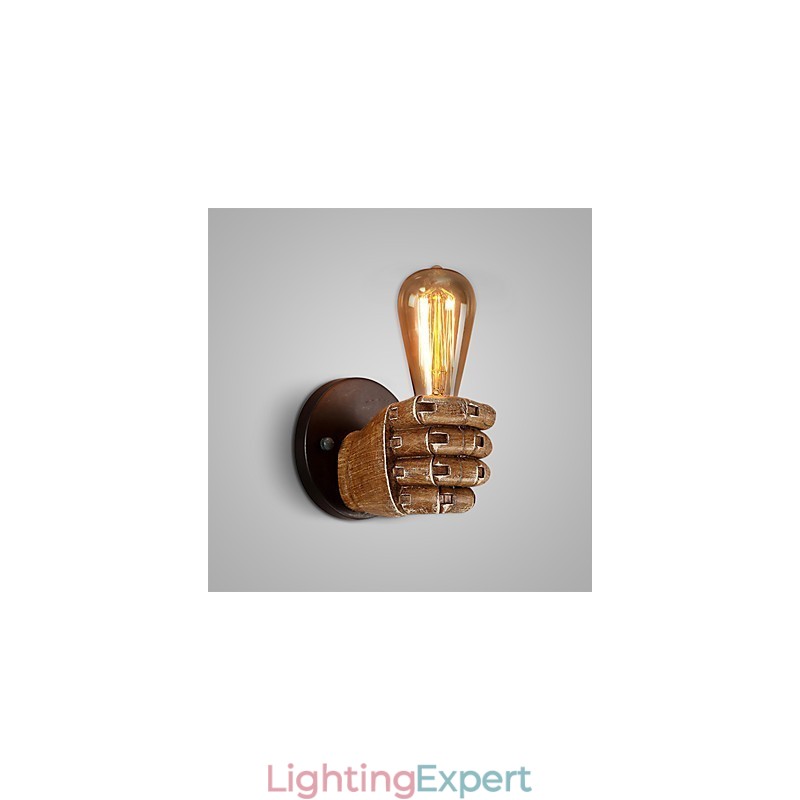 Loft industrial Cafe wall lamp Resin wall lamp Lodge Antique Vintage Retro Painting Feature for Mini Style Ambient Light Wall Sconces Wall Light