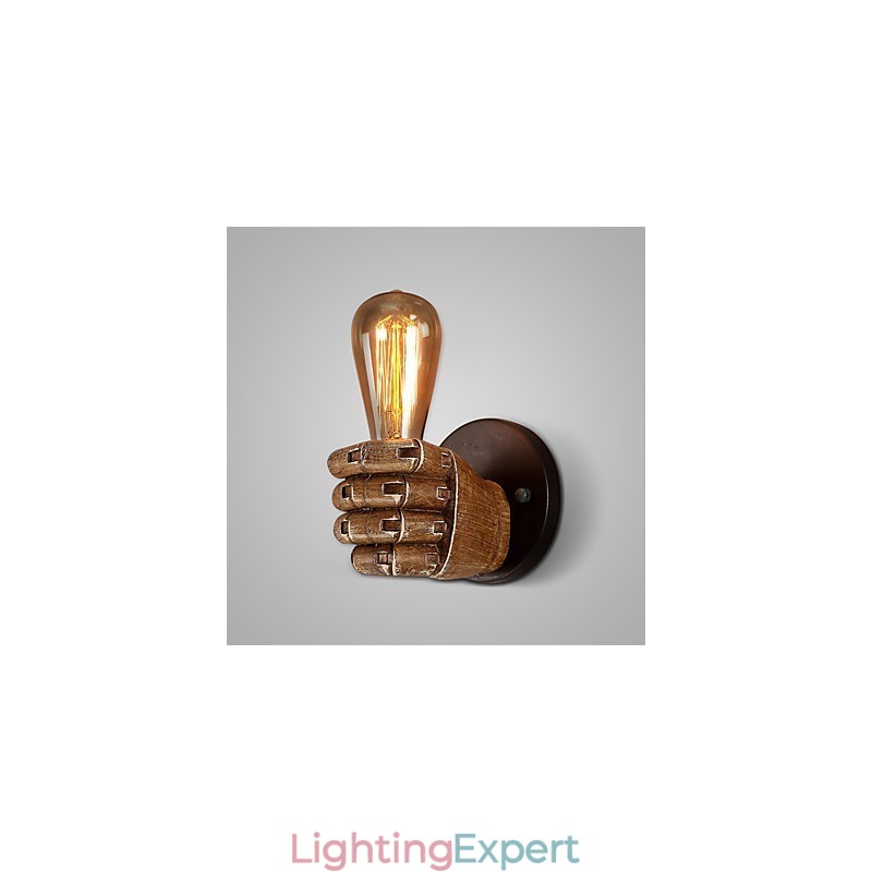 Loft industrial Cafe wall lamp Resin wall lamp Lodge Antique Vintage Retro Painting Feature for Mini Style Ambient Light Wall Sconces Wall Light