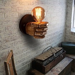 Loft industrial Cafe wall lamp Resin wall lamp Lodge Antique Vintage Retro Painting Feature for Mini Style Ambient Light Wall Sconces Wall Light