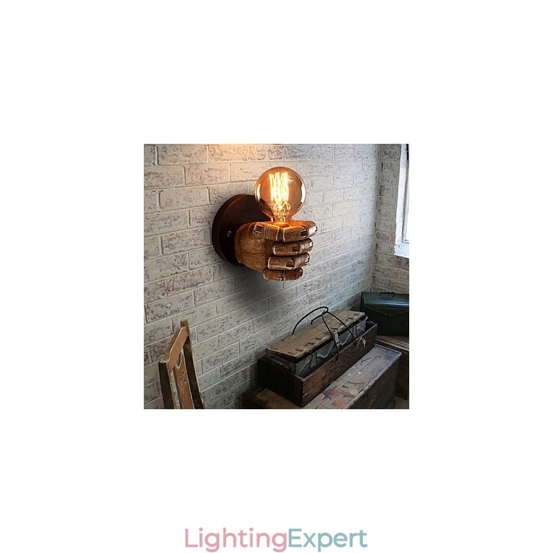 Loft industrial Cafe wall lamp Resin wall lamp Lodge Antique Vintage Retro Painting Feature for Mini Style Ambient Light Wall Sconces Wall Light
