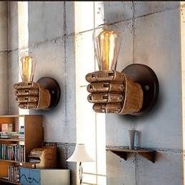 Loft industrial Cafe wall lamp Resin wall lamp Lodge Antique Vintage Retro Painting Feature for Mini Style Ambient Light Wall Sconces Wall Light