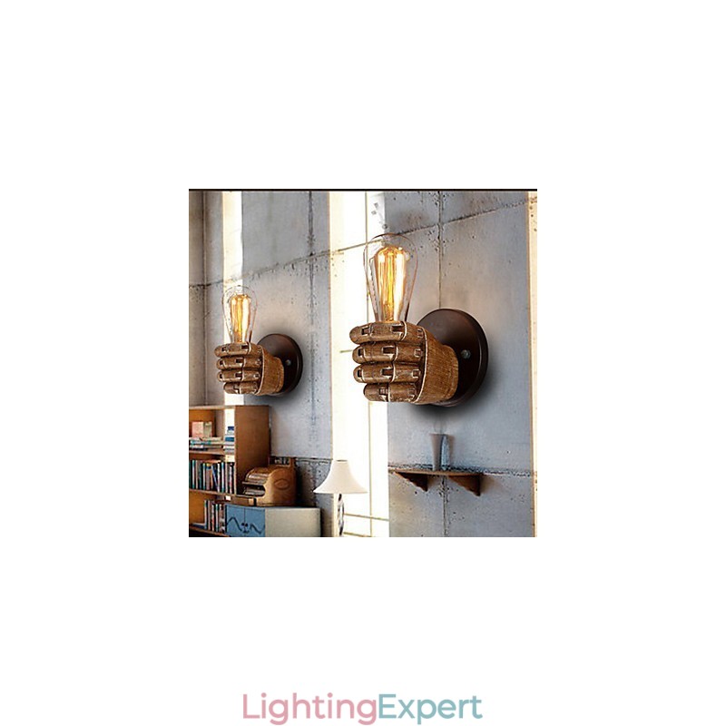 Loft industrial Cafe wall lamp Resin wall lamp Lodge Antique Vintage Retro Painting Feature for Mini Style Ambient Light Wall Sconces Wall Light