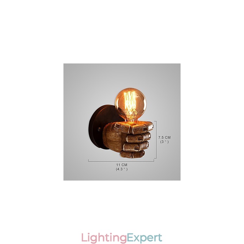 Loft industrial Cafe wall lamp Resin wall lamp Lodge Antique Vintage Retro Painting Feature for Mini Style Ambient Light Wall Sconces Wall Light