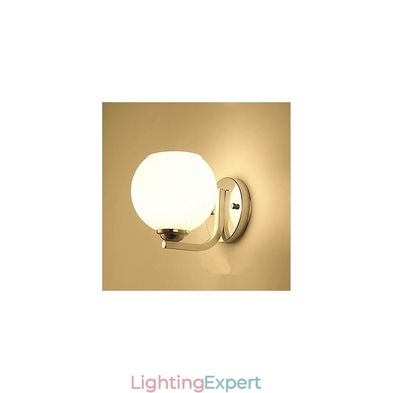 Simple Modern Contemporary Electroplate Feature for Swing Arm Eye Protection Ambient Light Wall Sconces