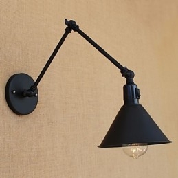 Country Retro Painting Feature for Mini Style Swing Arm Eye Protection Downlight Swing Arm Lights