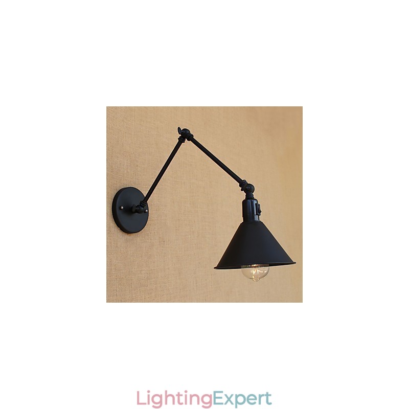 Country Retro Painting Feature for Mini Style Swing Arm Eye Protection Downlight Swing Arm Lights