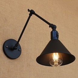 Country Retro Painting Feature for Mini Style Swing Arm Eye Protection Downlight Swing Arm Lights