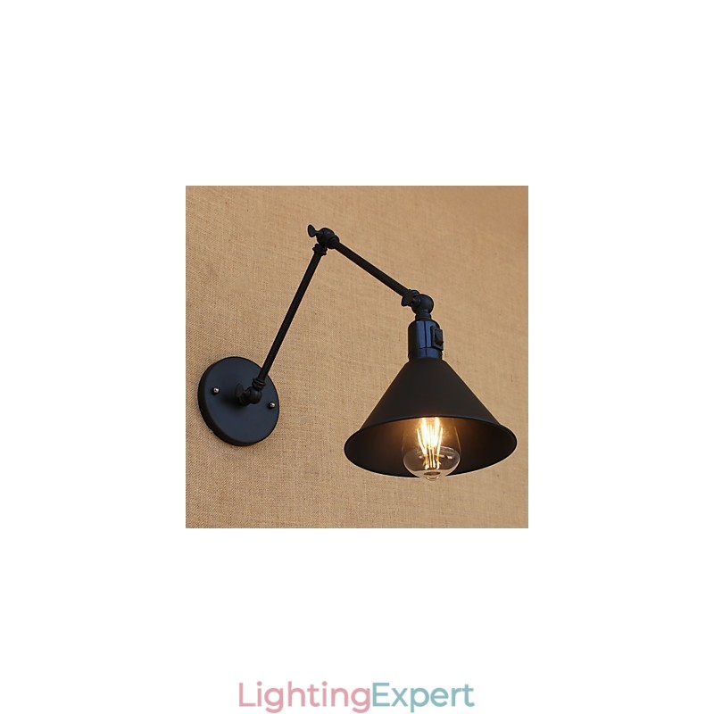 Country Retro Painting Feature for Mini Style Swing Arm Eye Protection Downlight Swing Arm Lights