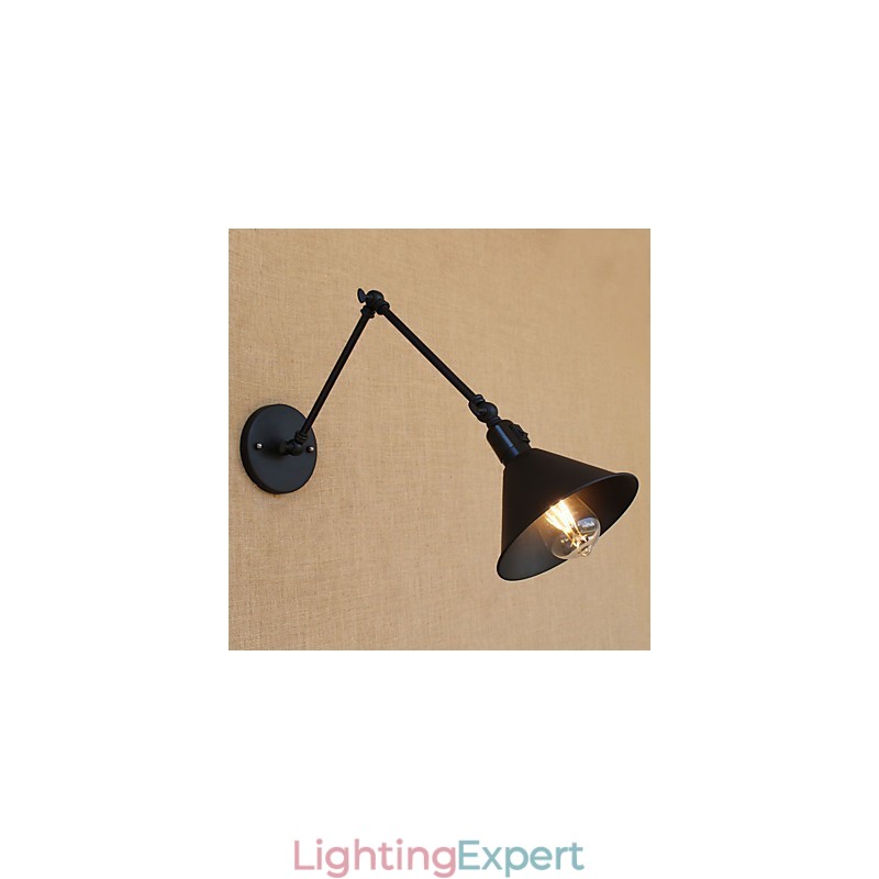 Country Retro Painting Feature for Mini Style Swing Arm Eye Protection Downlight Swing Arm Lights