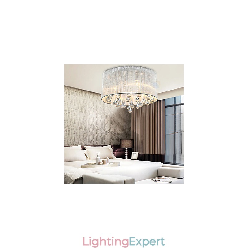 Ceiling Light Modern Crystal 4 Lights