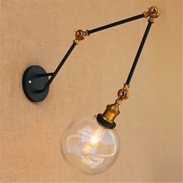 Rustic Lodge Chrome Feature for Swing Arm Ambient Light Swing Arm Lights Wall Light