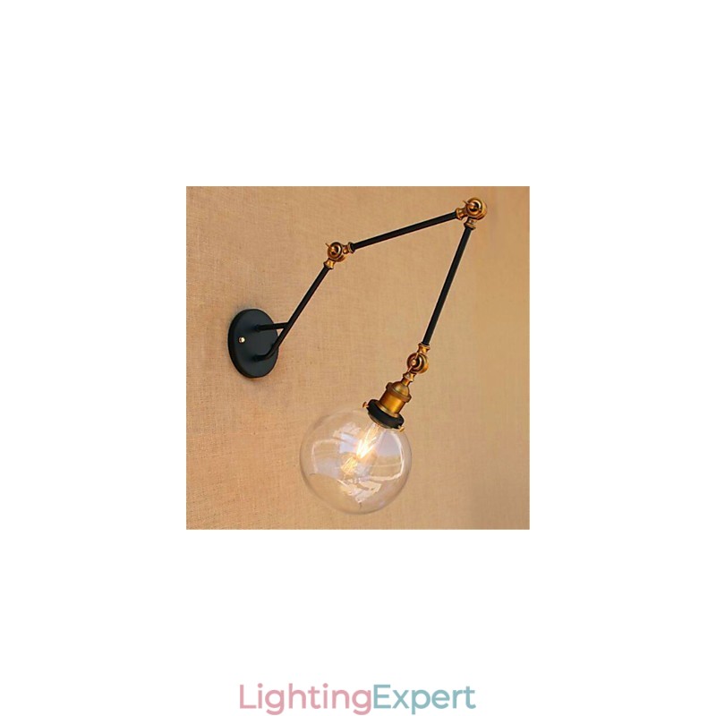 Rustic Lodge Chrome Feature for Swing Arm Ambient Light Swing Arm Lights Wall Light