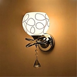 Hotel Bedroom Bedside Lamp Modern Mnimalist Glass Wall Lamp