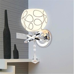 Hotel Bedroom Bedside Lamp Modern Mnimalist Glass Wall Lamp