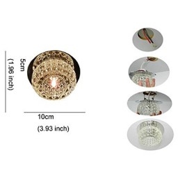 Modern Contemporary Crystal Mini Style Flush Mount