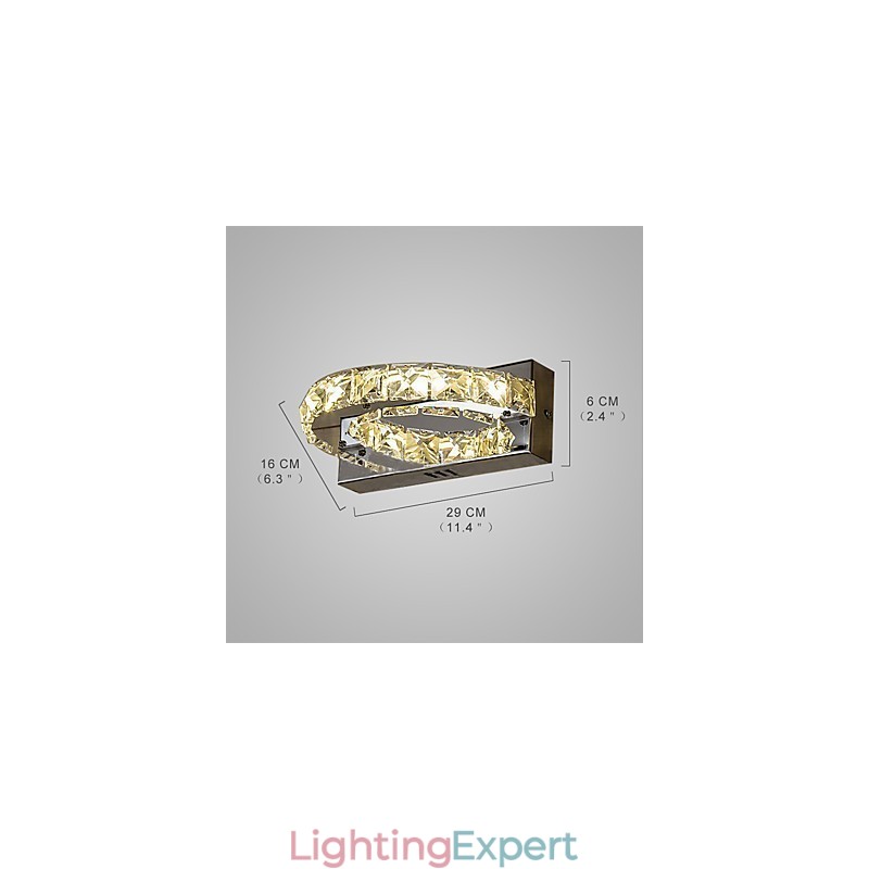 Integrated Modern Contemporary Painting Feature for Crystal Ambient Light Wall Sconces Wall Light