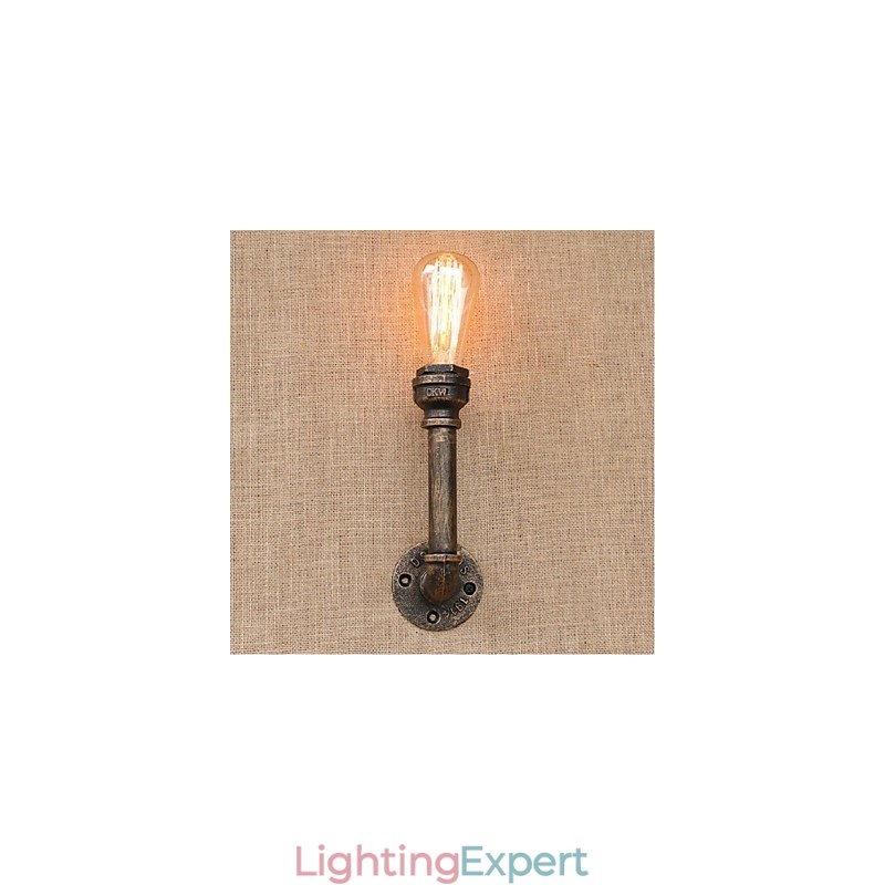 Nostalgia Simple Water Pipe Decorative Small Wall Lamp Wall Light