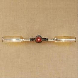 Retro American Village Creative Industry Wind Designer Water Bottle Wall Lamp Wall Light Amber