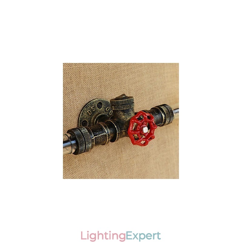 Retro American Village Creative Industry Wind Designer Water Bottle Wall Lamp Wall Light Amber
