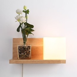 Wood Wall Sconces Max Country Style With Switch