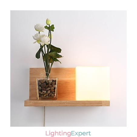 Wood Wall Sconces Max Country Style With Switch
