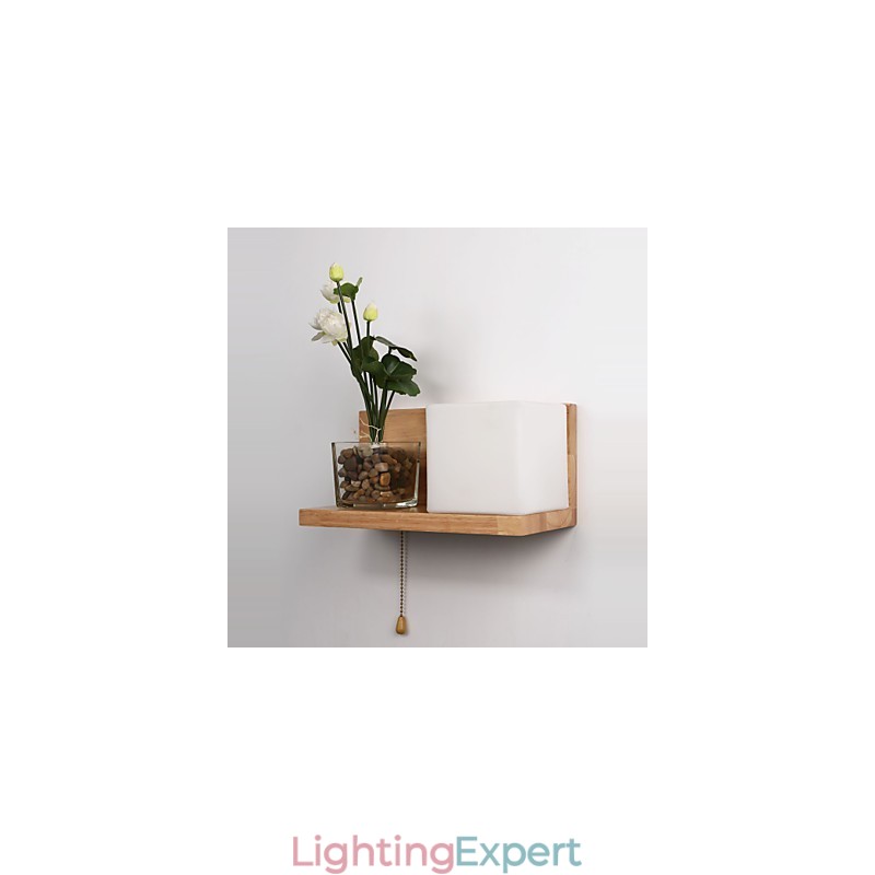 Wood Wall Sconces Max Country Style With Switch