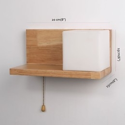 Wood Wall Sconces Max Country Style With Switch