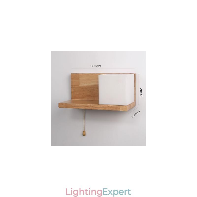 Wood Wall Sconces Max Country Style With Switch
