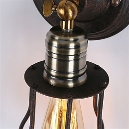 Retro Industrial Style Country Metal Wall Lights Restaurant Cafe Mini Wall Sconces