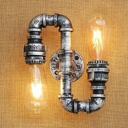 Country Retro Painting Feature for Swing Arm Ambient Light Wall Sconces Wall Light
