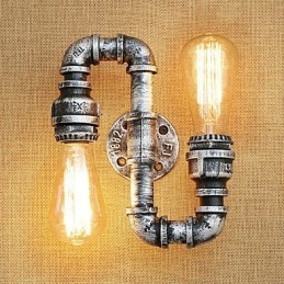 Country Retro Painting Feature for Swing Arm Ambient Light Wall Sconces Wall Light