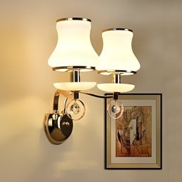 Modern Contemporary Electroplated Feature for Crystal Ambient Light Wall Sconces Wall Light