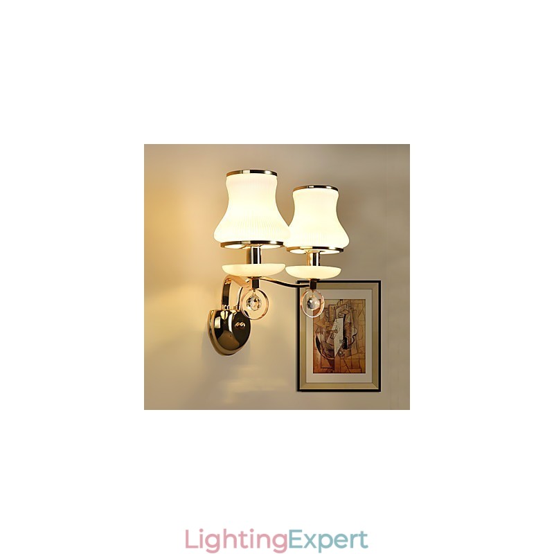 Modern Contemporary Electroplated Feature for Crystal Ambient Light Wall Sconces Wall Light