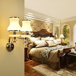 Modern Contemporary Electroplated Feature for Crystal Ambient Light Wall Sconces Wall Light