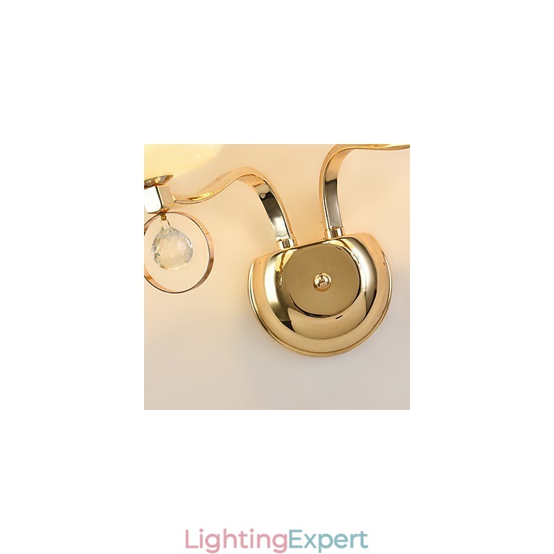 Modern Contemporary Electroplated Feature for Crystal Ambient Light Wall Sconces Wall Light