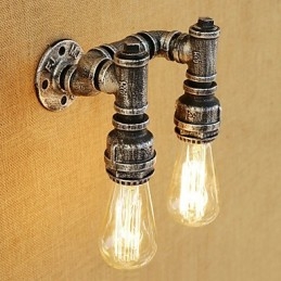 Country Retro Painting Feature for Swing Arm Ambient Light Wall Sconces Wall Light