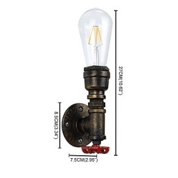 Rustic Lodge Traditional Classic Antique Brass Feature for Ambient Light Wall Sconces Wall Light