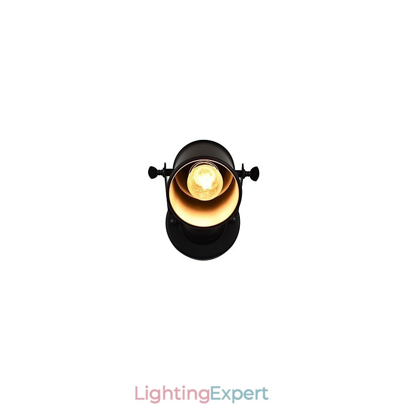 Painted Steel Wall Lamp Dumb Black American Coffee Decoration Retro Wall Light Lightsaber Lamp On Wall