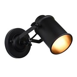 Painted Steel Wall Lamp Dumb Black American Coffee Decoration Retro Wall Light Lightsaber Lamp On Wall