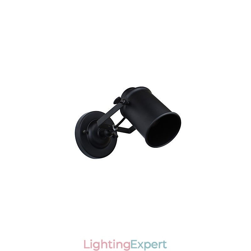 Painted Steel Wall Lamp Dumb Black American Coffee Decoration Retro Wall Light Lightsaber Lamp On Wall
