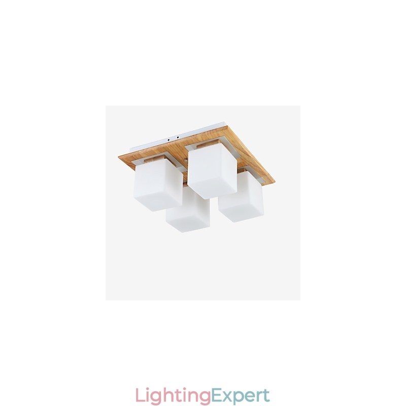 Flush Mount Mini Style Modern Contemporary Wood Bamboo