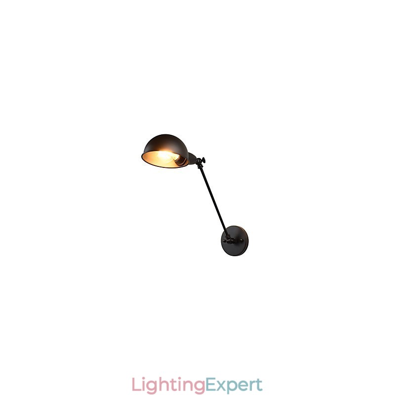 Painted Steel Wall Lamp Dumb Black American Coffee Decoration Retro Wall Light Lightsaber Lamp On Wall