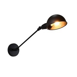 Painted Steel Wall Lamp Dumb Black American Coffee Decoration Retro Wall Light Lightsaber Lamp On Wall